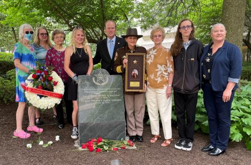 Sgt. Butch Cameron's family, Craig Floyd, Sheriff Stacey Kincaid