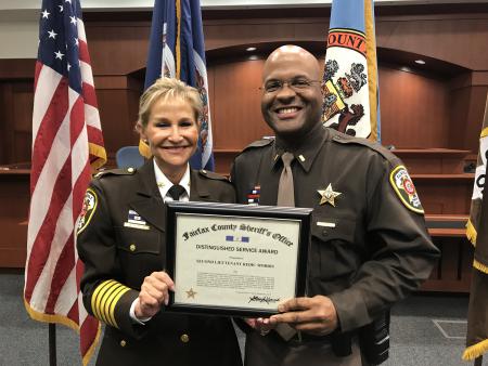 Distinguished Service Award Redic Morris Sheriff