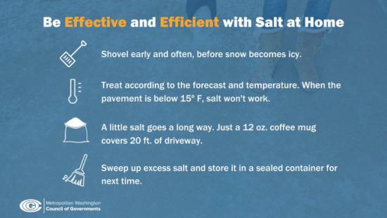 be effective and efficient with salt
