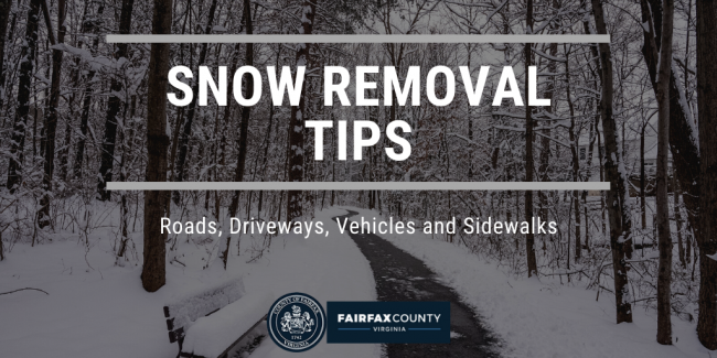 graphic that says snow removal tips 