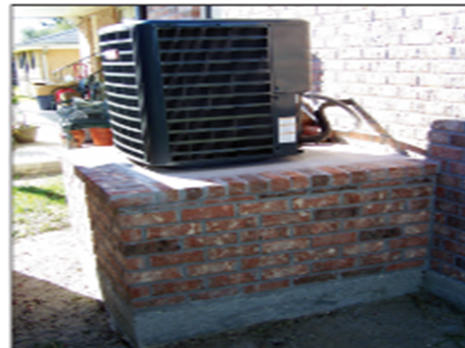 Elevated HVAC unit