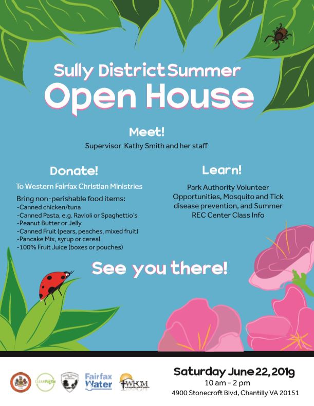 2019 Sully District Open House Flier