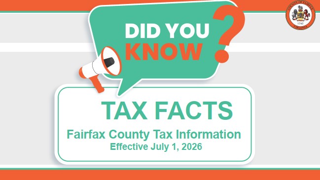 Tax Facts - Fairfax County Tax Information - Effective July 1, 2026