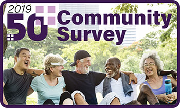 50+ Community Survey Button