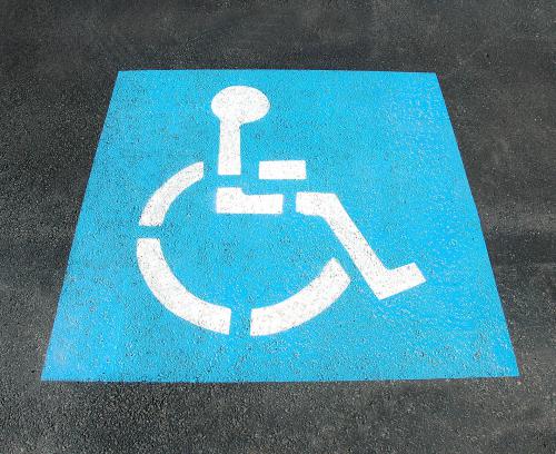 handicap parking sign