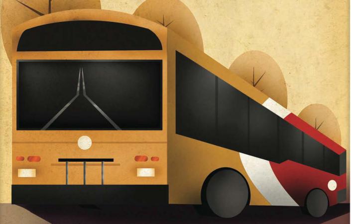 fairfax connector bus illustration