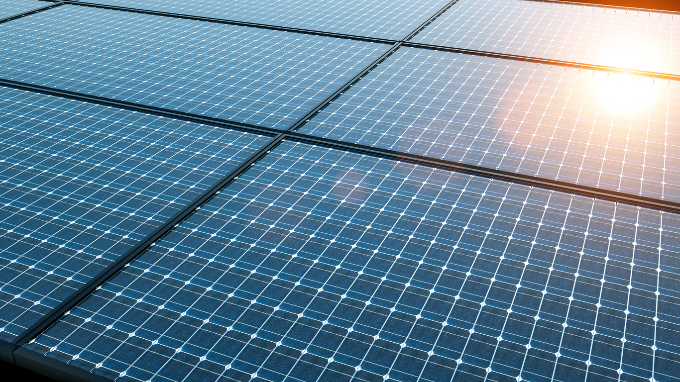 solar panel up close