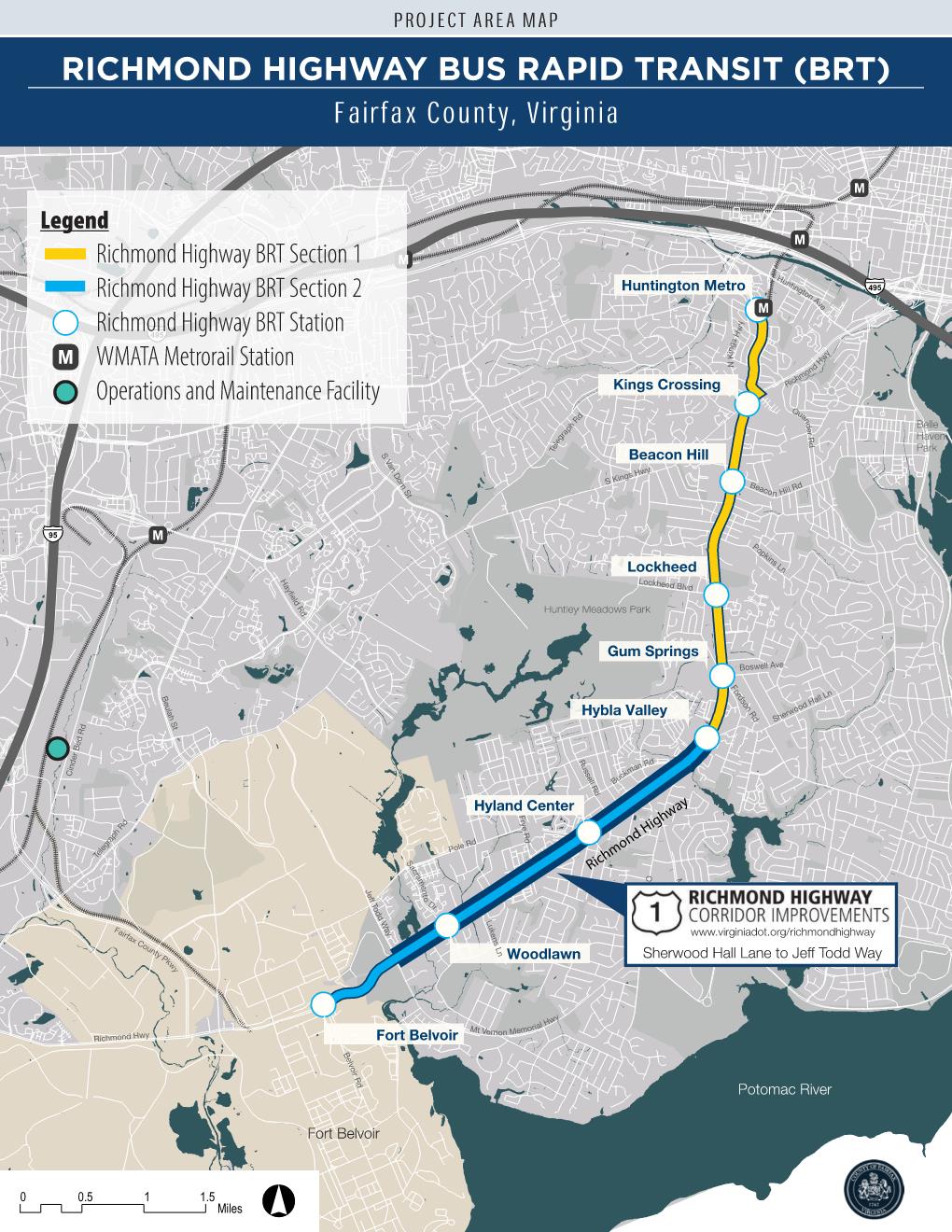 Updated Richmond Highway BRT Map