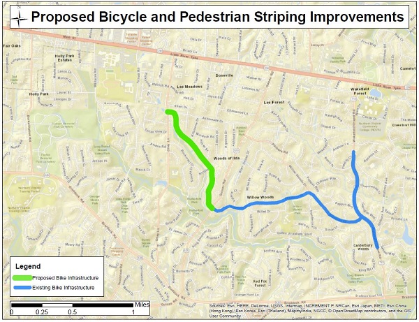 Braeburn Drive Restriping