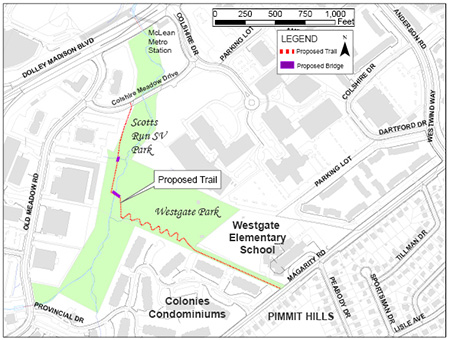 Scotts Run Trail Map Scott's Run Trail | Transportation