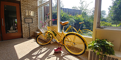 Bike to Worship Display