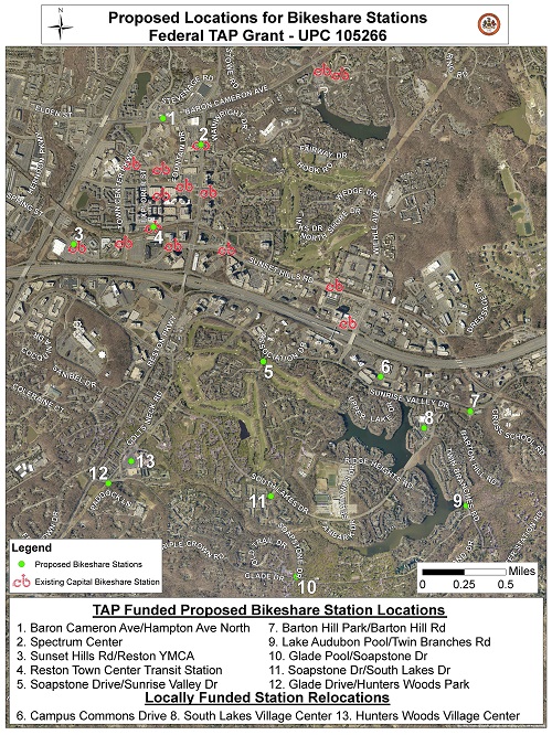 Proposed Locations for Bikeshare Stations