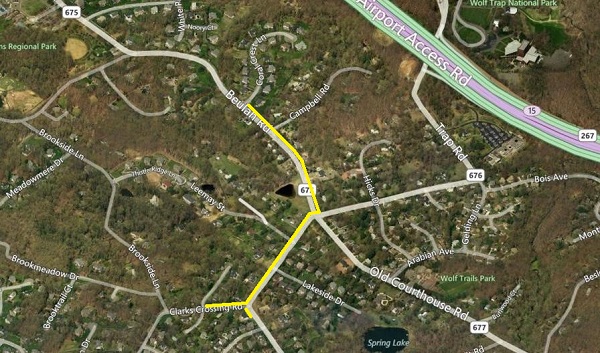 Beulah Road Walkway Map