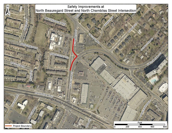 Beauregard-Chambliss Intersection Map 