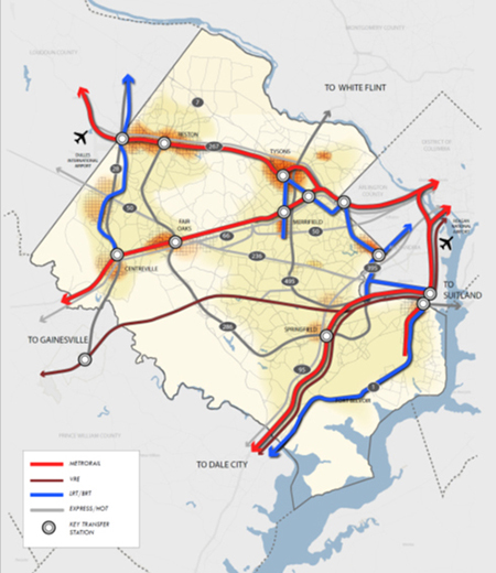 Countywide Transit Network Study Area Map