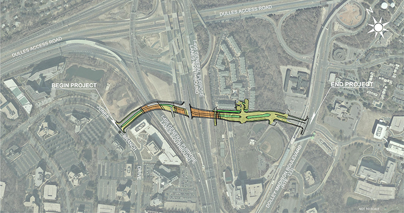 Jones Branch Connector Area Map