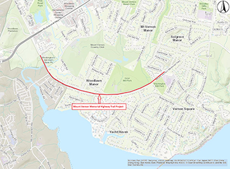 Mount Vernon Memorial Highway Trail Map Nov 2019