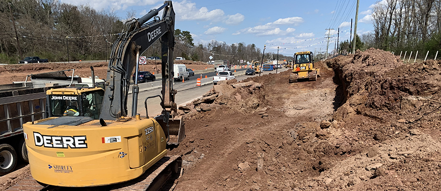 Route 28 Northbound Slope Excavation south of Bradenton Drive