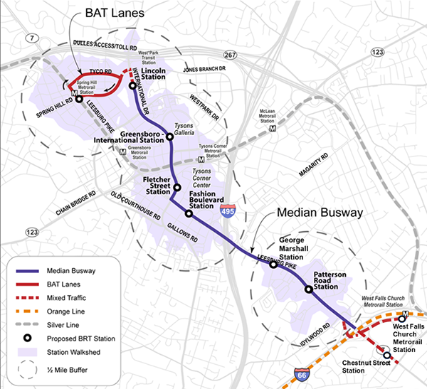 Route 7 BRT Updated Map May 2023