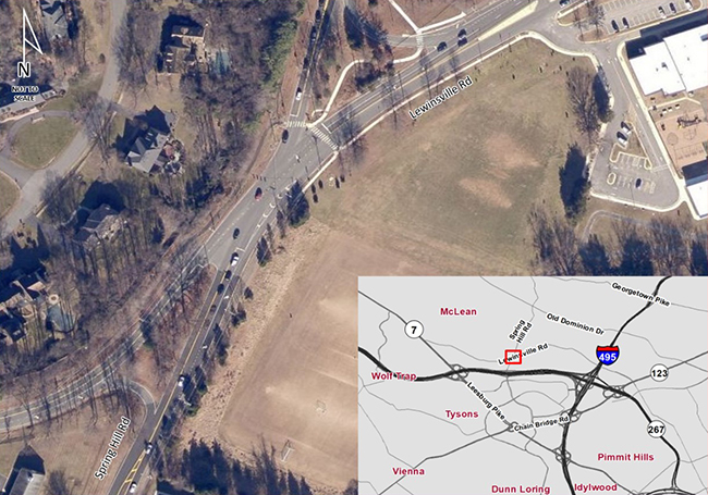 Spring Hill Road and Lewinsville Road Intersection Study Map