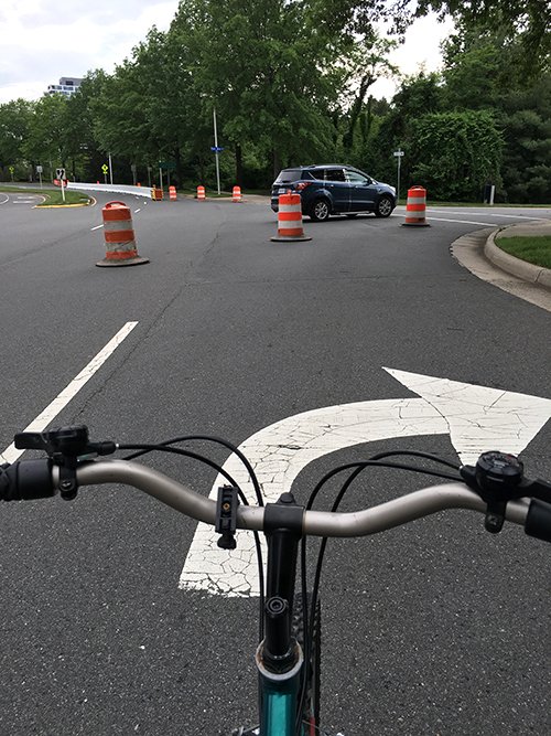 Yielding to vehicles at Park Run Road