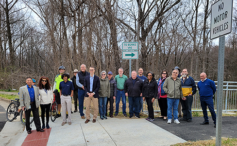 Burke Centre VRE Trail Attendees - March 20, 2022