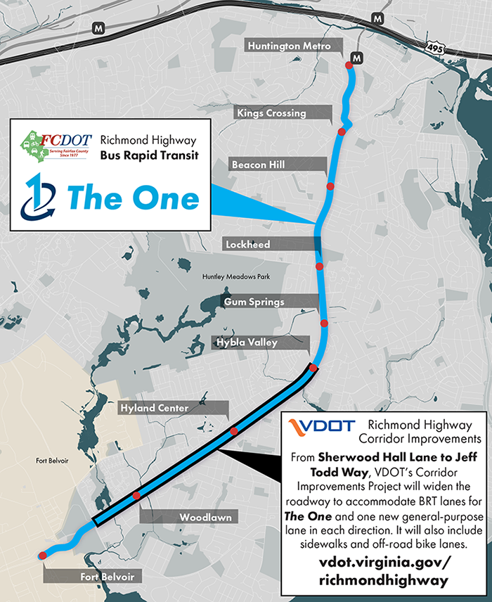 Richmond Highway BRT Map 2026