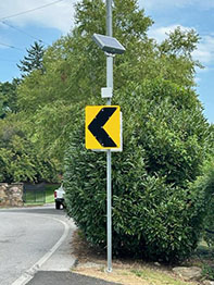 Curve Warning System Left