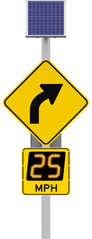 Dynamic Speed Feedback Sign Right