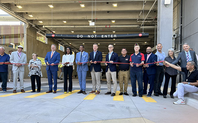 Fairfax County celebrates the completion of Springfield Garage with a ribbon cutting