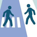 Cross at Crosswalks Icon