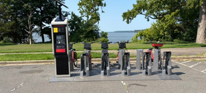 CaBi station along Mount Vernon Trail