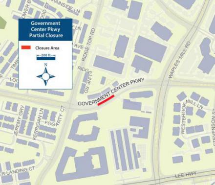 Government Center Closure Map