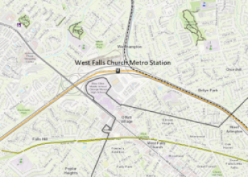 west falls church map