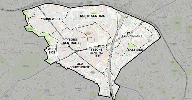 Tysons Urban Center Map