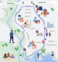 Walk and Win Braddock Map Thumbnail