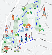 Walk and Win Dranesville Map Thumbnail