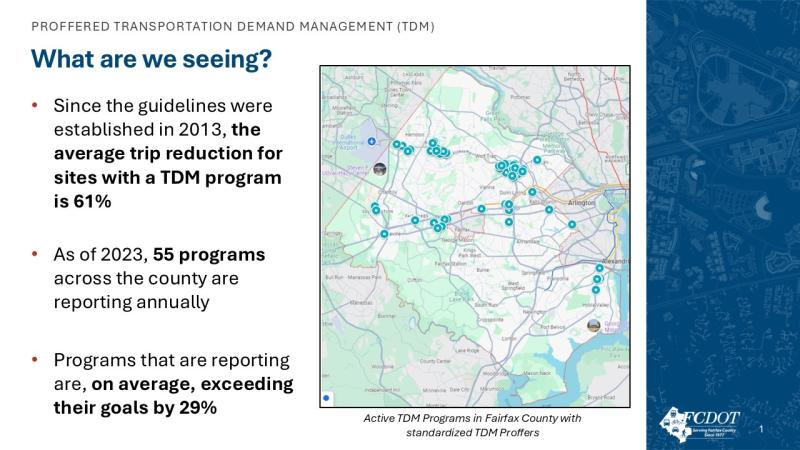 Proffered TDM Program Results Infographic