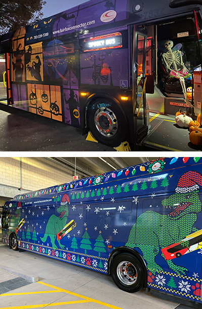 2024 Spooky and Santa Buses