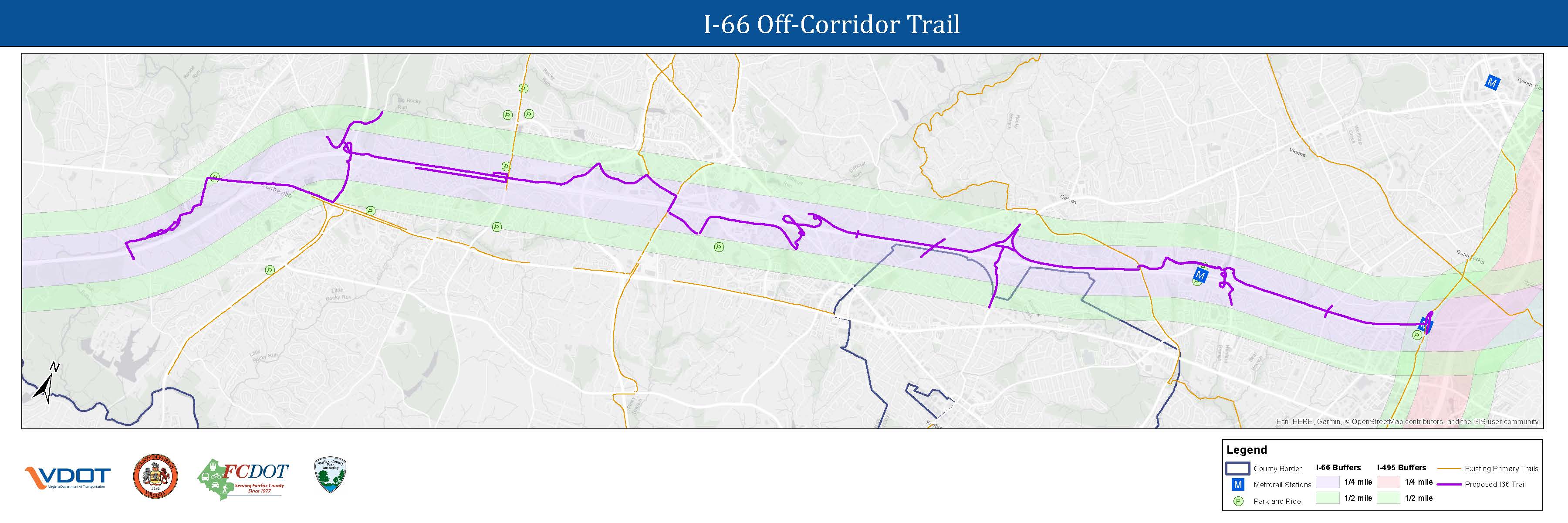 I-66 Trail map