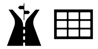 Grid of Streets Operational Analysis Icons